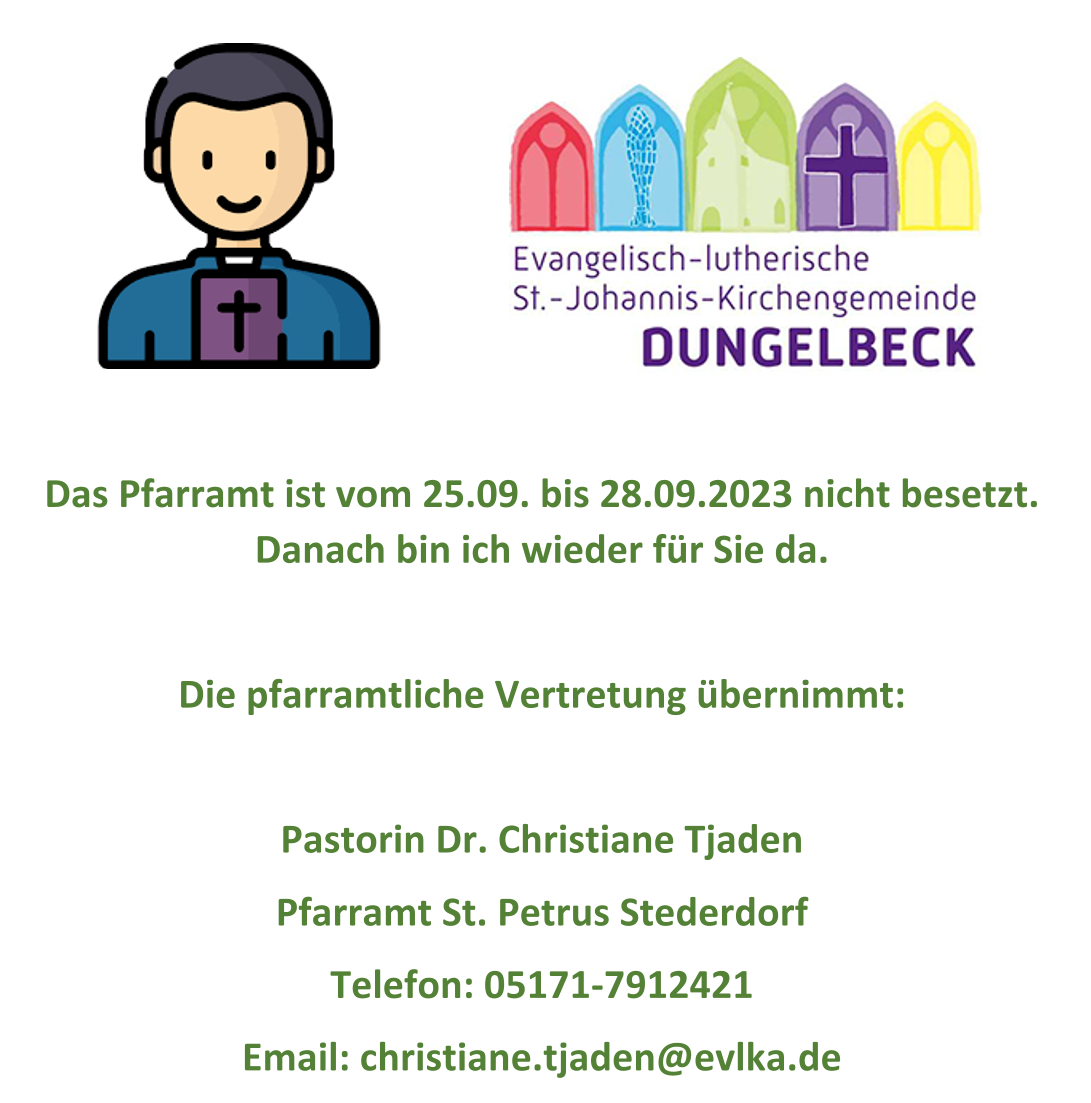 Pfarramtliche Vertretung 1